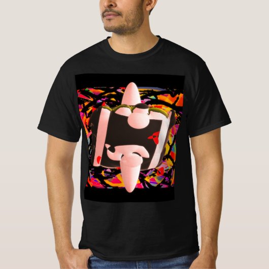 Abstract futuristic design modern t-shirt (Voorkant)