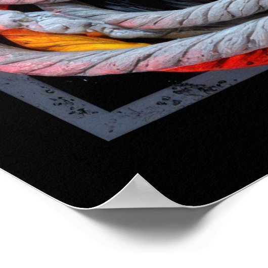 Abstract Futuristic Image of a Metallic Sphere Poster (Hoek)