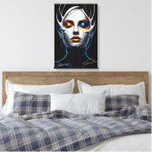 Abstract Futuristic Woman Portrait Canvas Art (Insitu (Slaapkamer))