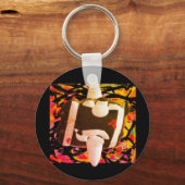 Abstract futuristisch design modern sleutelhanger (Voorkant)