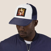 Abstract futuristisch design modern T-Shirt Trucker Pet (In situ)