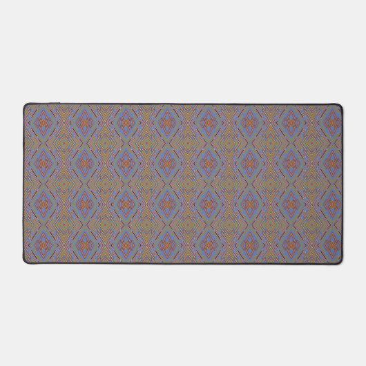Abstract Futuristisch Neon Blauw Bureaumat (Voorkant)