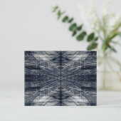Abstract futuristisch patroon briefkaart (Staand voorkant)