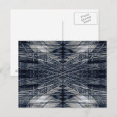 Abstract futuristisch patroon briefkaart (Voorkant / Achterkant)