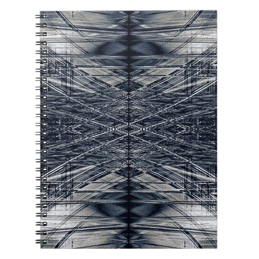 Abstract futuristisch patroon notitieboek (Voorkant)