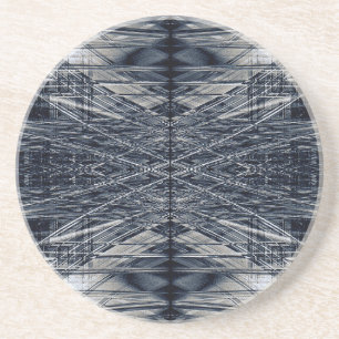 Abstract futuristisch patroon zandsteen onderzetter