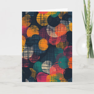 Abstract gaasstof cirkelpatroon kaart