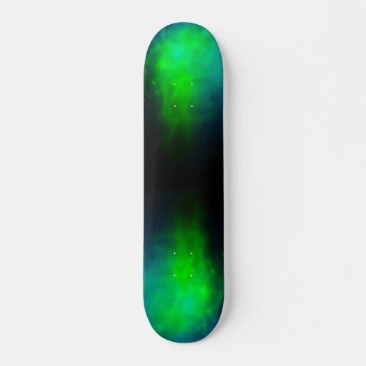 Abstract galactisch lichtskateboard persoonlijk skateboard (Voorkant)