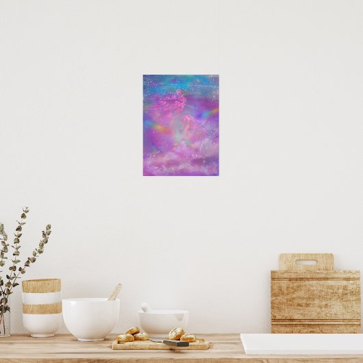 Abstract Galaxy Poster (Keuken)