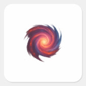 Abstract Galaxy Swirl Sticker (Voorkant)