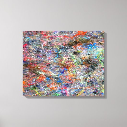 Abstract galerijcanvas voor neonkleuren canvas afdruk (Voorkant)