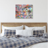 Abstract galerijcanvas voor neonkleuren canvas afdruk (Insitu (Slaapkamer))