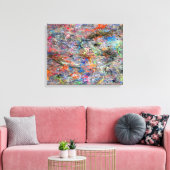 Abstract galerijcanvas voor neonkleuren canvas afdruk (Insitu (Woonkamer))