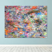 Abstract galerijcanvas voor neonkleuren canvas afdruk (Insitu (Houten vloer))