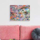 Abstract galerijcanvas voor neonkleuren canvas afdruk (Insitu (Woonkamer))
