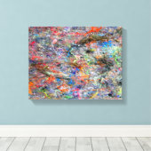 Abstract galerijcanvas voor neonkleuren canvas afdruk (Insitu (Houten vloer))