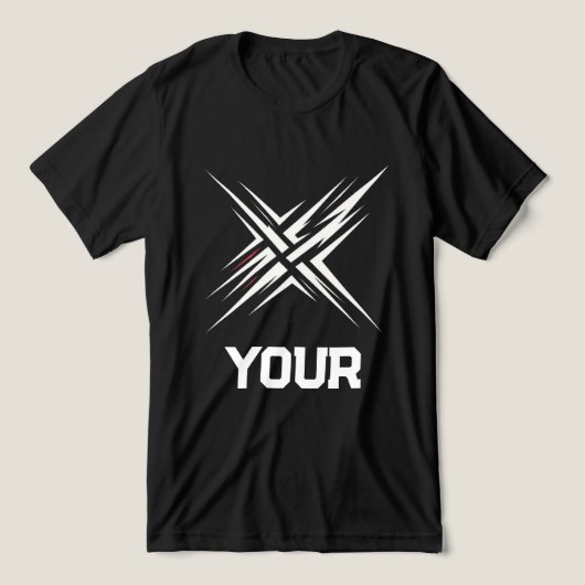 Abstract Gaming Streetwear Design Tri-Blend Shirt (Design voorkant)