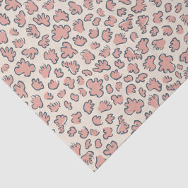 Abstract Garden Confetti | Pattern Blush Peach Tissuepapier