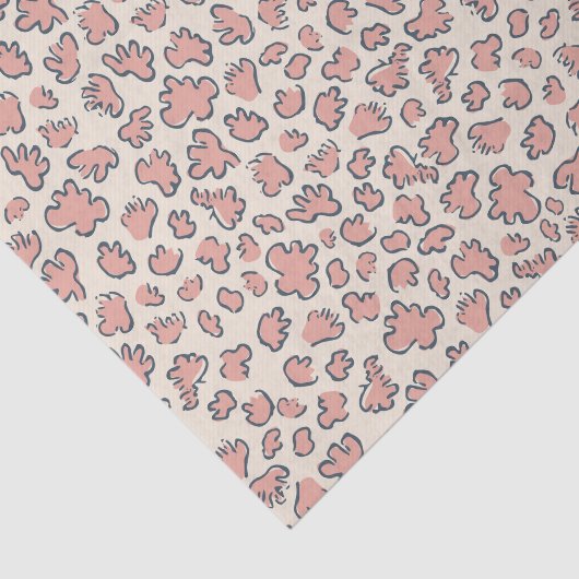 Abstract Garden Confetti | Pattern Blush Peach Tissuepapier (Detail)