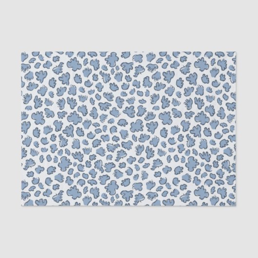 Abstract Garden Confetti | Pattern Dusty Bluebell Tissuepapier (Voorkant)