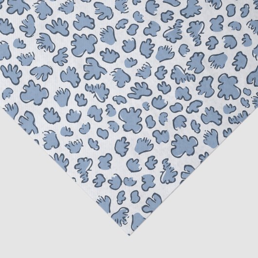 Abstract Garden Confetti | Pattern Dusty Bluebell Tissuepapier (Detail)