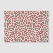 Abstract Garden Confetti | Pattern Faded Rust Red Tissuepapier (Voorkant)