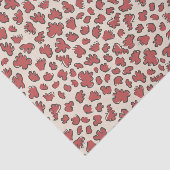 Abstract Garden Confetti | Pattern Faded Rust Red Tissuepapier (Detail)