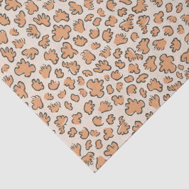 Abstract Garden Confetti | Pattern Muted Apricot Tissuepapier