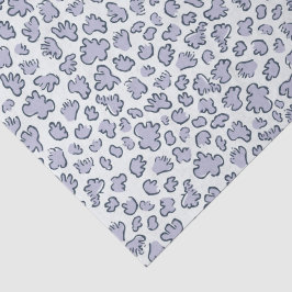 Abstract Garden Confetti | Pattern Pale Periwinkle Tissuepapier