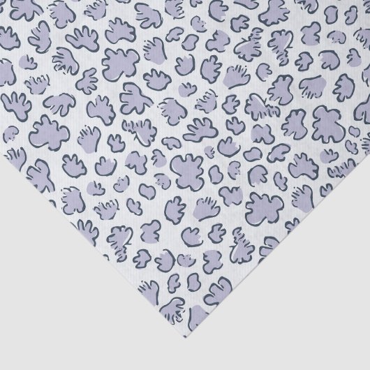 Abstract Garden Confetti | Pattern Pale Periwinkle Tissuepapier (Detail)