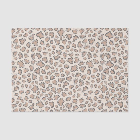 Abstract Garden Confetti | Patterned Terracotta Tissuepapier (Voorkant)
