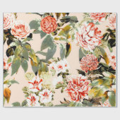 Abstract garden pattern cadeaupapier (Vlak)