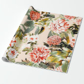 Abstract garden pattern cadeaupapier (Uitgerold)