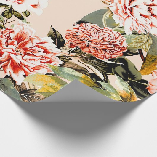 Abstract garden pattern cadeaupapier (Hoek)