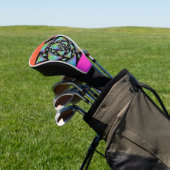 Abstract Garden Plant Golf Club Driver Head Hoesje Golfheadcover (Insitu)