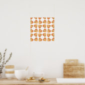Abstract garnaal poster (Keuken)