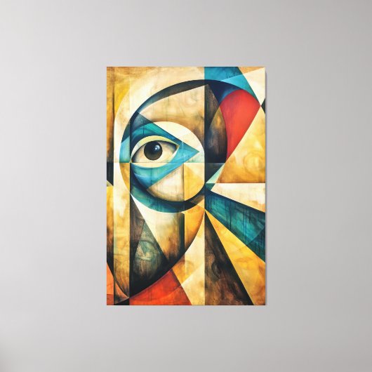 Abstract Gaze Canvas Afdruk (Voorkant)