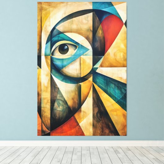 Abstract Gaze Canvas Afdruk (Insitu (Houten vloer))