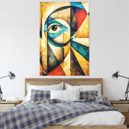 Abstract Gaze Canvas Afdruk