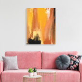 Abstract geaarde aarde canvas afdruk (Insitu (Woonkamer))