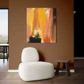 Abstract geaarde aarde canvas afdruk