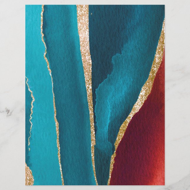 Abstract geagate stijlpagina (Voorkant)