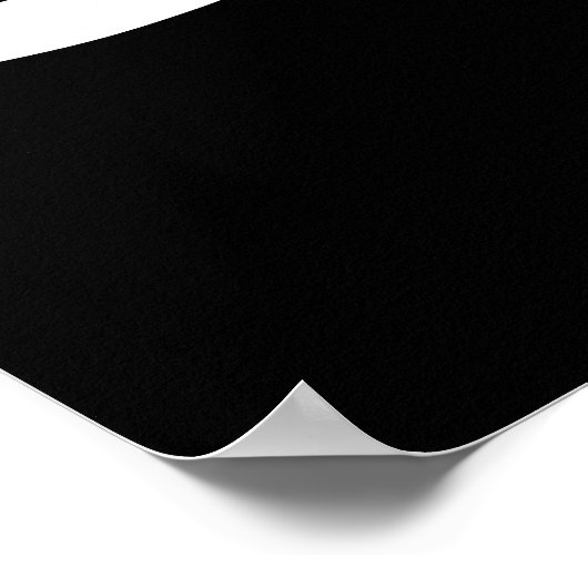 Abstract gebarsten zwart-wit draaikolk poster (Hoek)