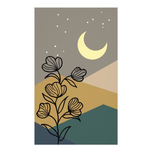 Abstract gebergte foto afdruk (Voorkant)