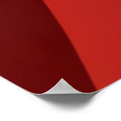 Abstract Gebergte Rood Zwart Goud Poster (Hoek)