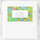 Abstract Gebied van Geel Sinaasappel Poppies label (Tas)