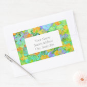 Abstract Gebied van Geel Sinaasappel Poppies label (Envelop)