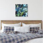 Abstract gebogen doek. Meerdere kleuren Canvas Afdruk (Insitu (Slaapkamer))