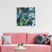 Abstract gebogen doek. Meerdere kleuren Canvas Afdruk (Insitu (Woonkamer))
