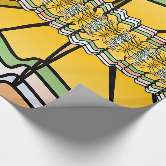 Abstract, gebogen opvulpapier cadeaupapier (Hoek)